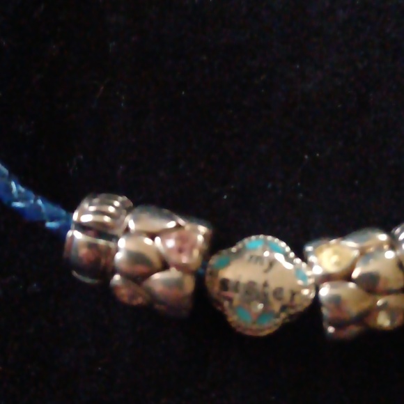 ☆CHAMILIA 5 Charm Bracelet My Sister My Friend Sterling Silver - Picture 2 of 5